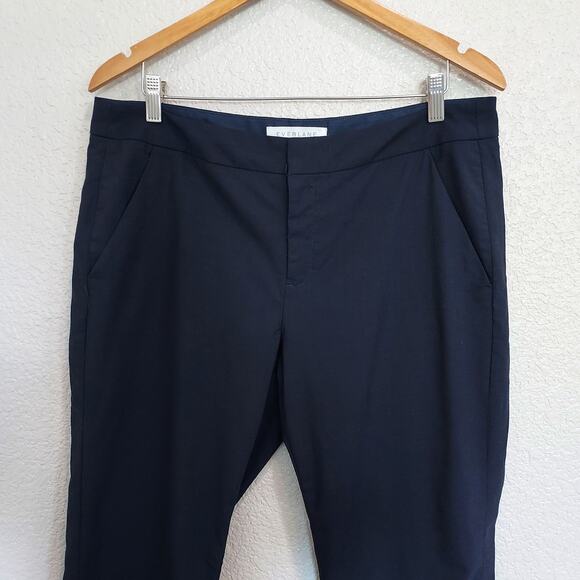 Everlane Navy Wool Blend Ankle Pants Size 12 - Picture 3 of 12